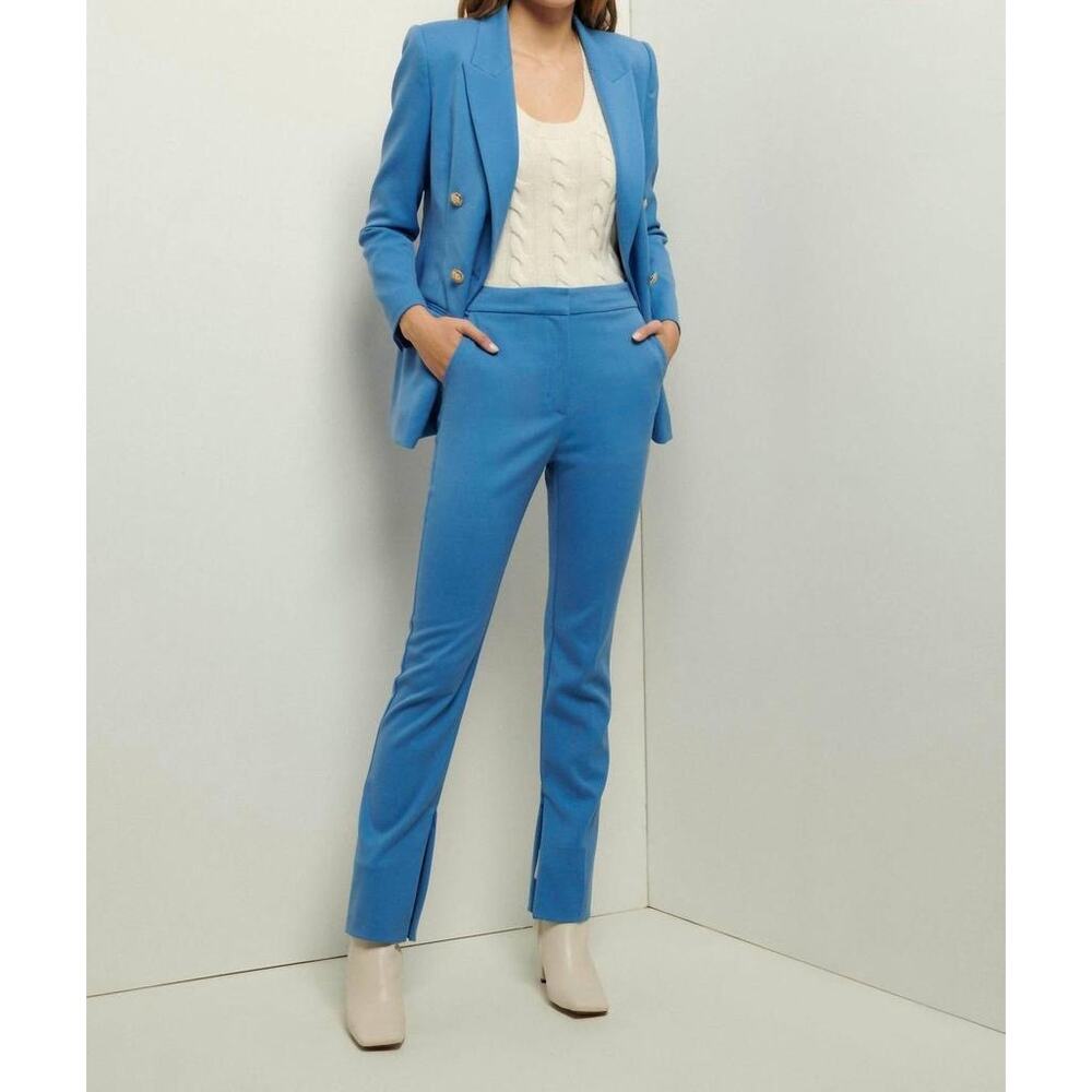 Derek Lam 10 Crosby Designer Workwear Blue Tailored Straight Leg Pants  Sz 8